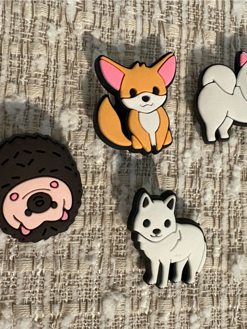 Cute Animal Rubber Shoe Charms - Set of these 4 charms.